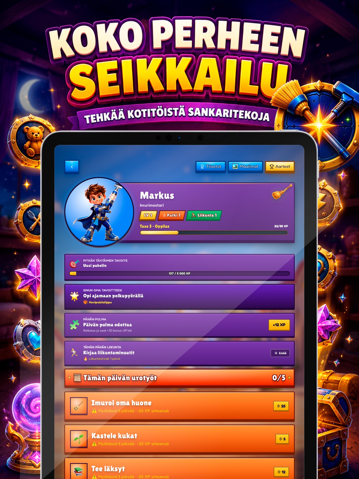 Home Heroes — pelaajaprofiili ja päivän tehtävät